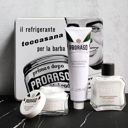 Sensitive Skin Shaving Kit with Soothing Cream & Brush - Gift Set