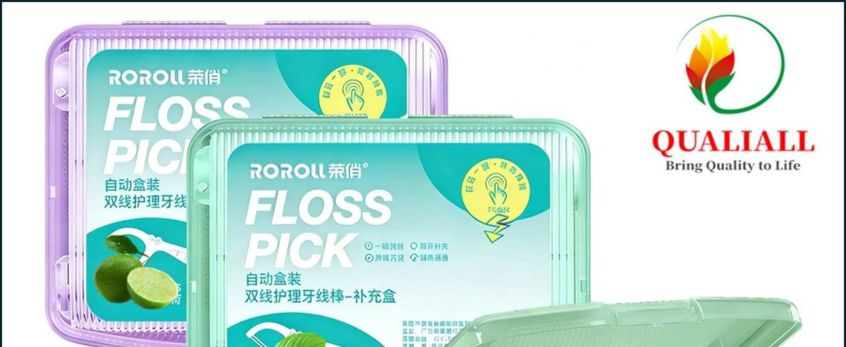 Twin Line Dental Floss Picks 400 Count - Mint & Lime Flossers for Oral Hygiene