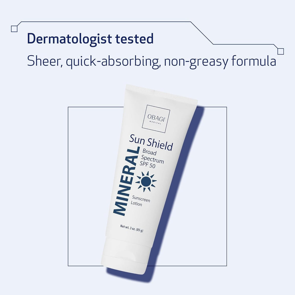 Broad Spectrum SPF 50 Mineral Sunscreen - Water-Resistant, Oil-Free, 85g