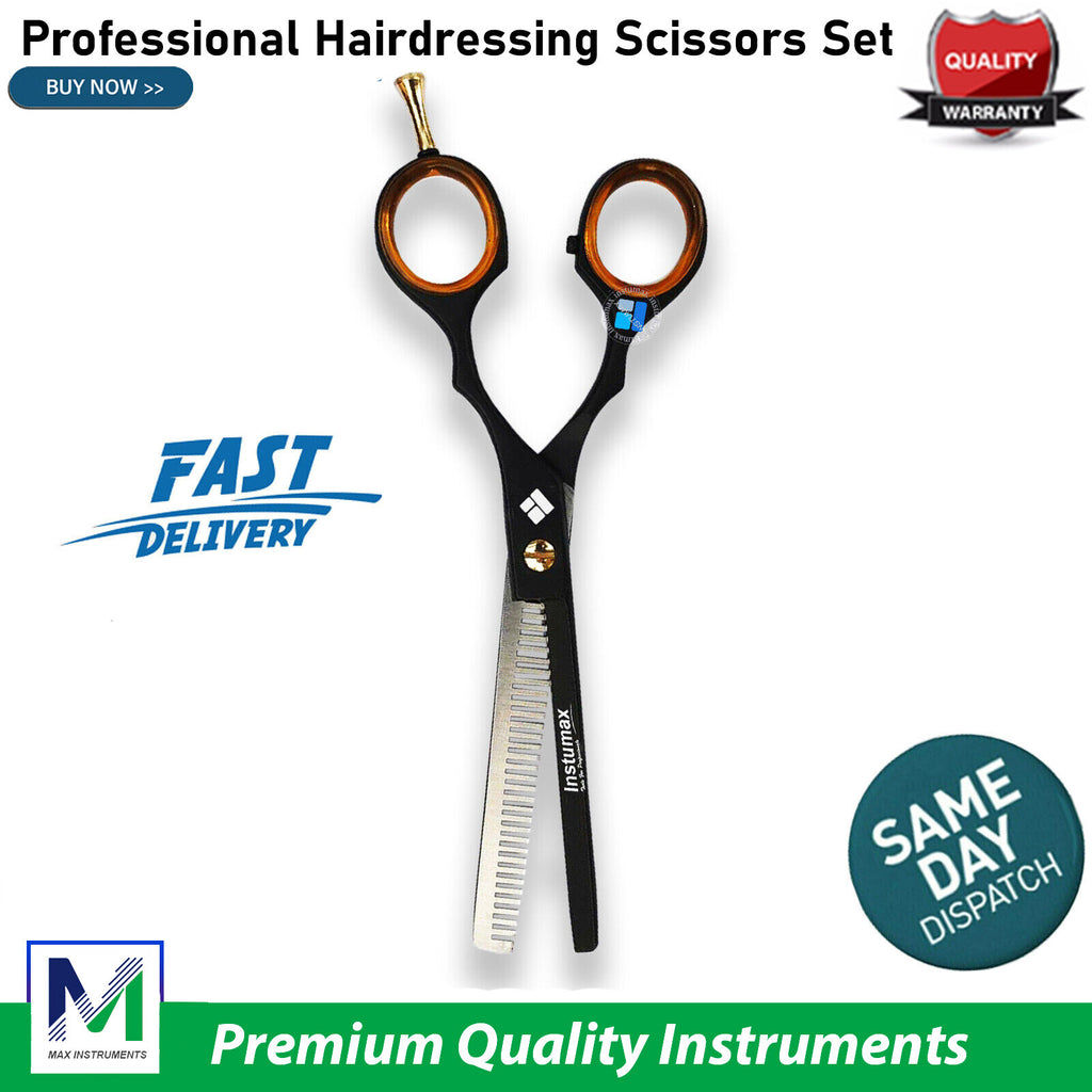 Professional Hair Cutting Scissors 6.5" Thinning & Grooming Shears German Steel