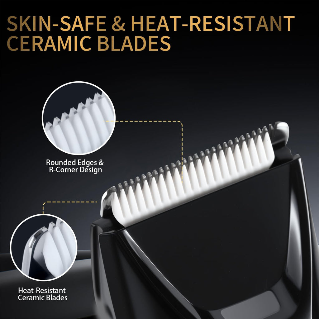 Rechargeable Body Hair Trimmer for Men - Waterproof & Precise Grooming