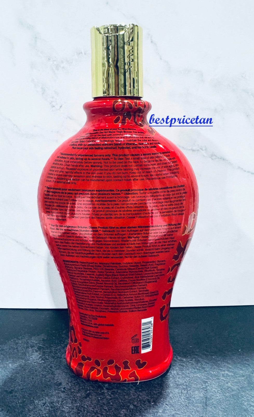 Skin Firming Tingle Bronzer Lotion - 12oz Sunless Tanning Oil