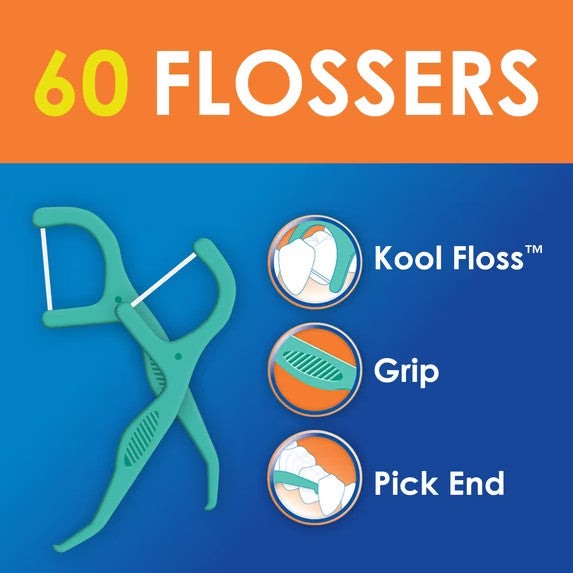 Dental Floss Picks Mint Waxed 120 Count - Easy Grip for Daily Oral Care