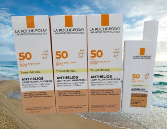 Tinted Mineral SPF 50 Sunscreen - La Roche-Posay Anthelios, 1.7 oz, Pack of 3