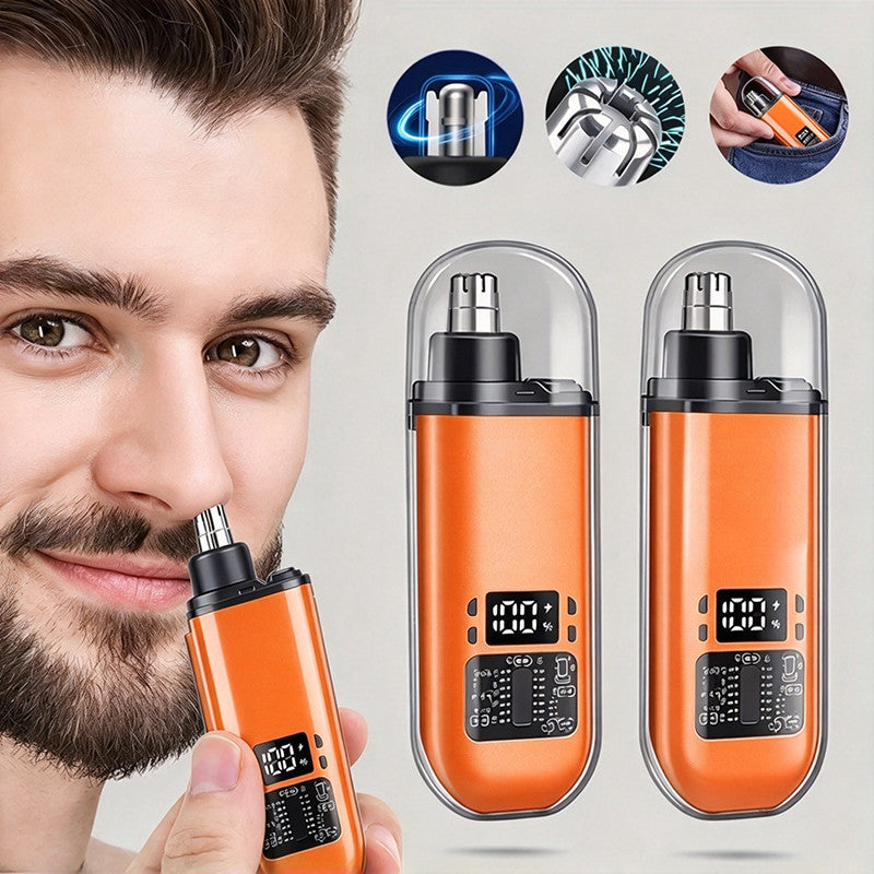 Electric Nose & Ear Trimmer for Men USB Rechargeable Compact Grooming Tool