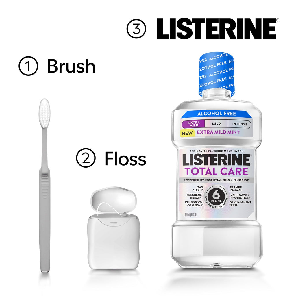 Anticavity Mouthwash with Fluoride - Alcohol-Free, 33.8 Fl Oz