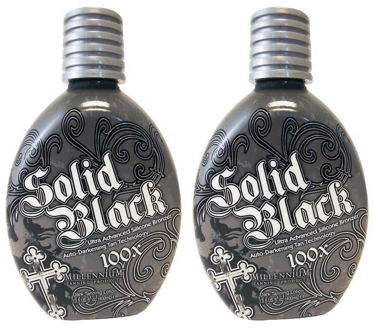 2 Pack Dark Tanning Bed Lotions - 100X Bronzer, Moisturizer, Auto-Darkening