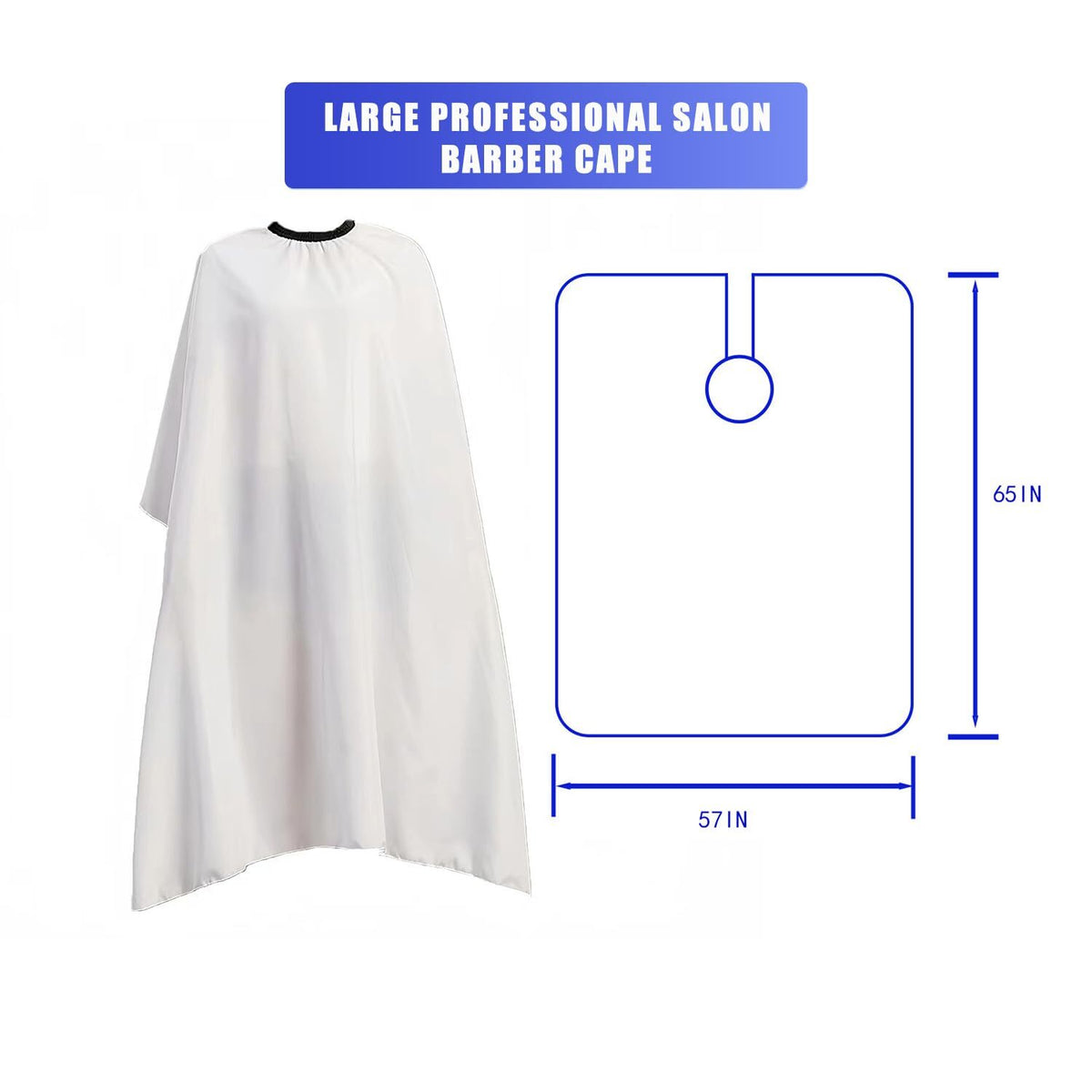 Waterproof Polyester Haircut Cape for Salon & Barber Use - Extra Large