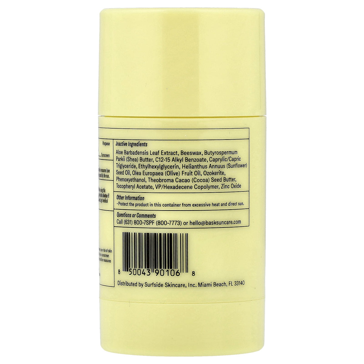 SPF 50 Sunscreen Stick with Water Resistance for Face & Lips - 1 oz
