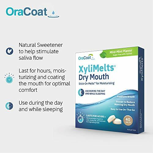 Xylimelts Dry Mouth Relief Melts - Mild Mint Flavor Assorted Sizes