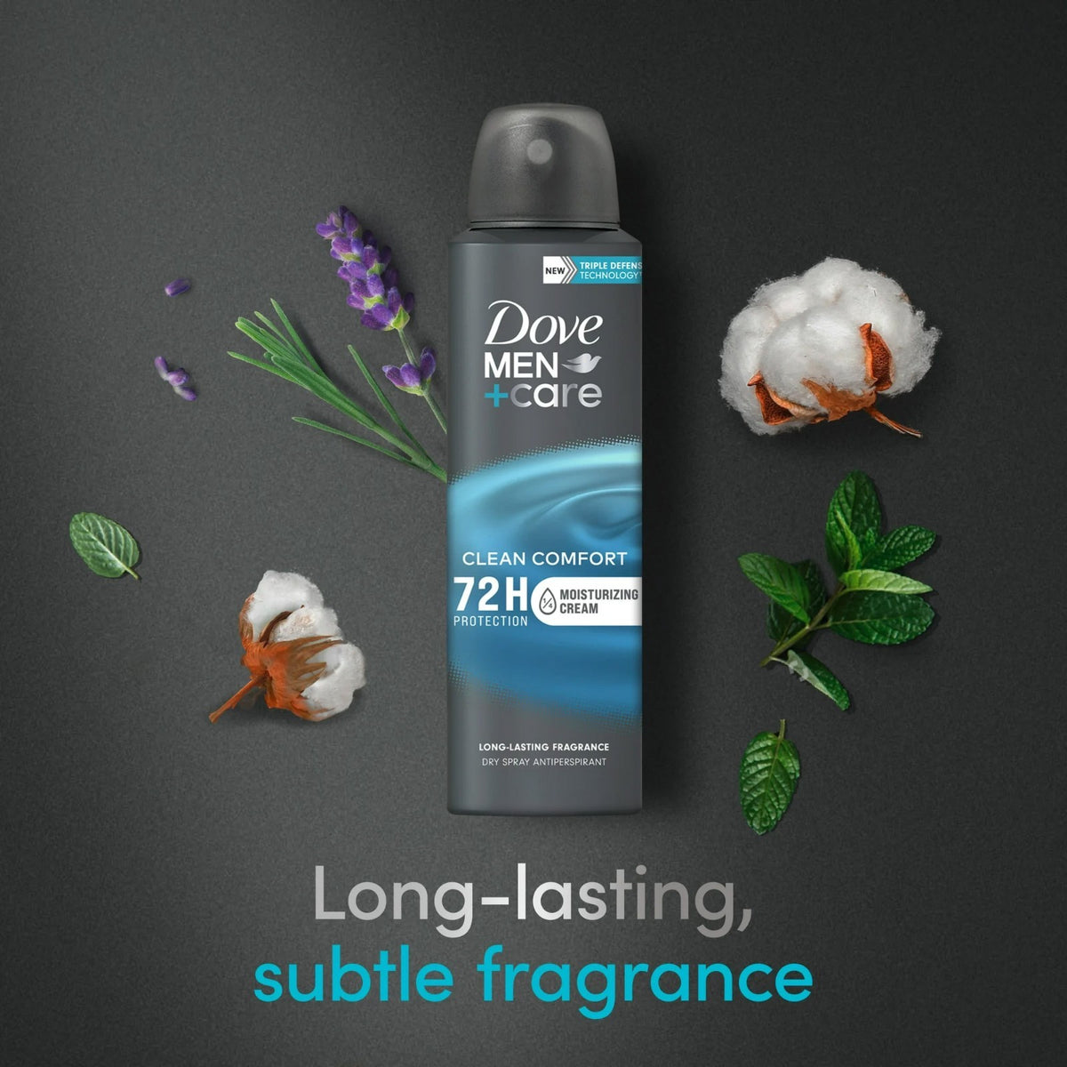 Men's Deodorant Spray 150ml 5oz - 48H Fresh & Odor Protection, Gentle Formula