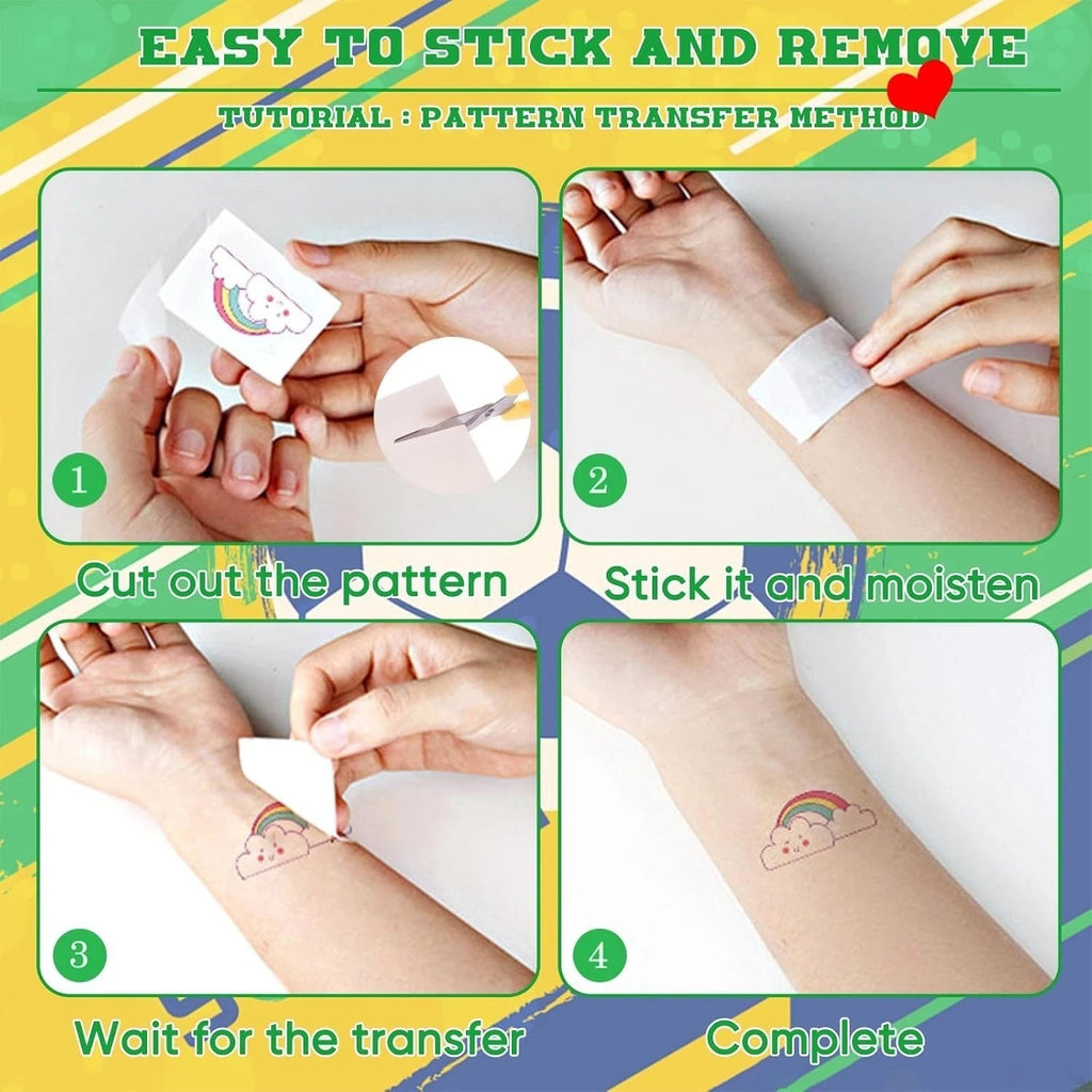 Temporary Soccer Tattoos Set - 45 Vibrant Oil Painting Style Assorted Designs