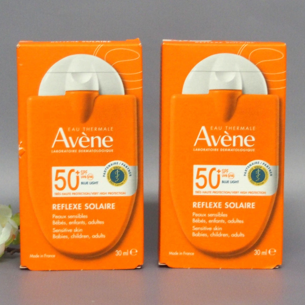 Avene SPF50+ Sun Care Sunscreen 30ml - 2 Pack, Sensitive Skin Protection