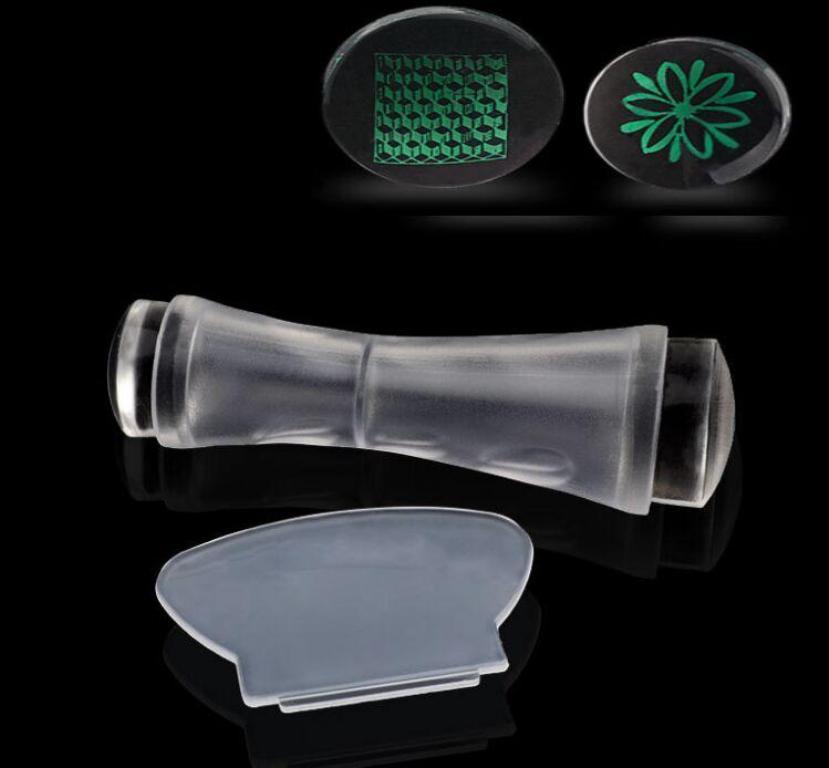 Dual End Nail Art Stamper & Scraper Kit for Manicure DIY