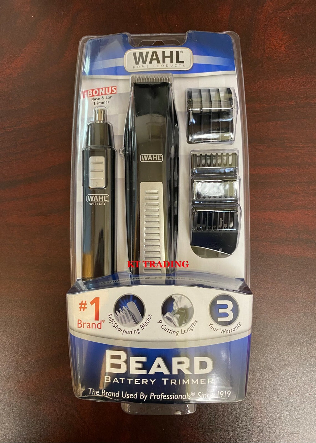 Cordless Nose Ear & Body Hair Trimmer Set with Multiple Guides and Bonus Personal Trimmer