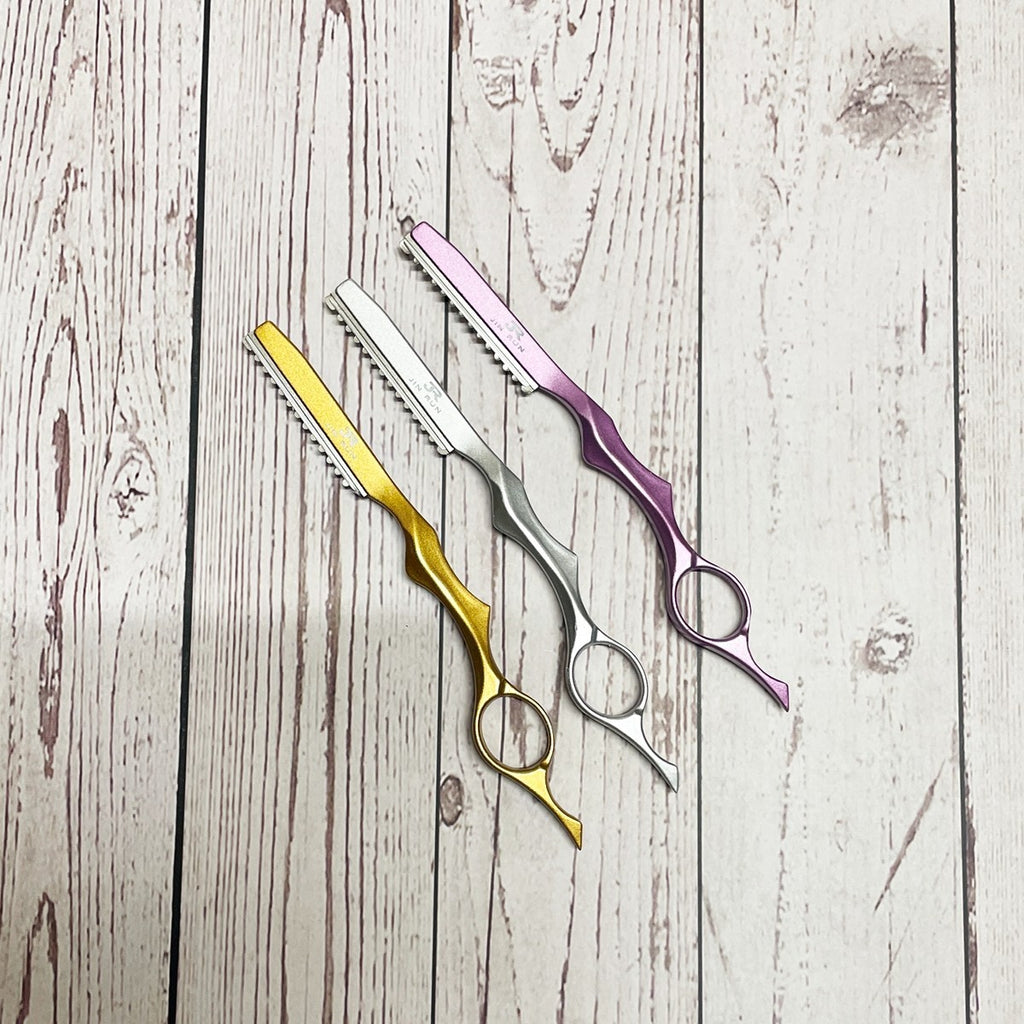 4 Pack Hair Thinning Razors for Texturizing & Styling - Random Colors