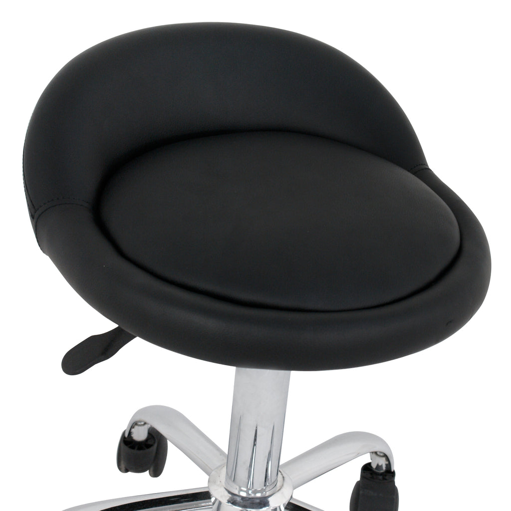 Rolling Swivel Stool with Wheels for Salon, Tattoo, Spa & Medical Black