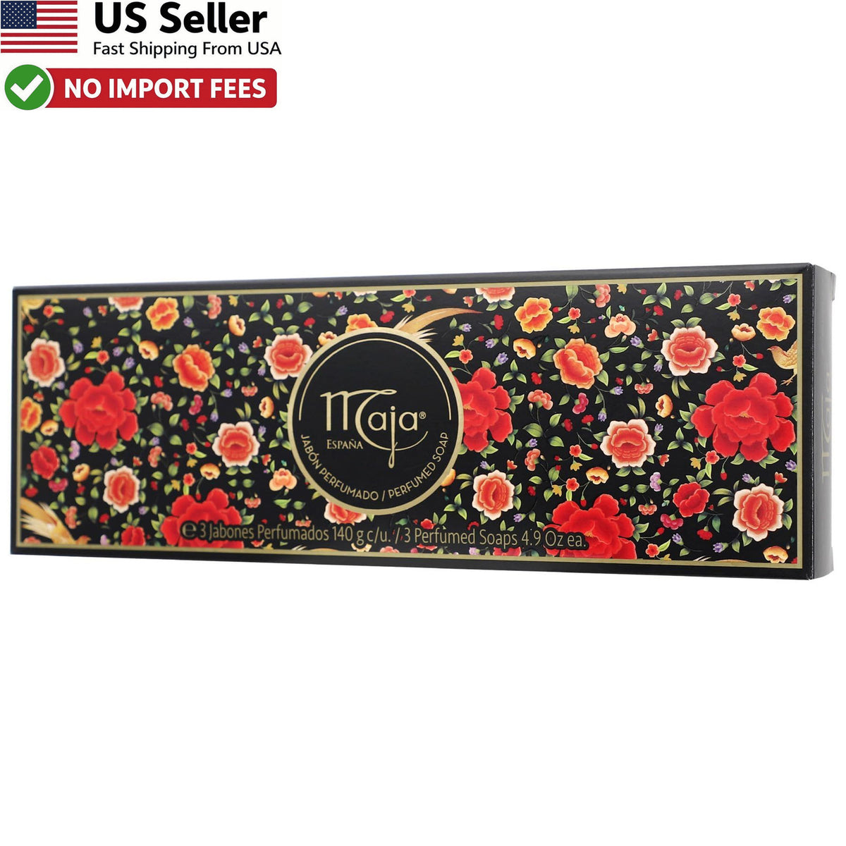 Luxury Scented Bar Soap Set - Floral Fragrance, Moisturizing, 3 Pack