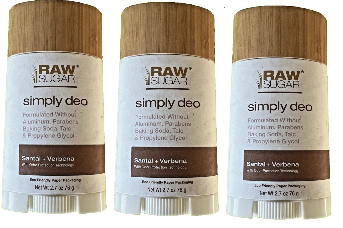 Vegan Deodorant Set 2.7oz Santal + Verbena Natural Freshness