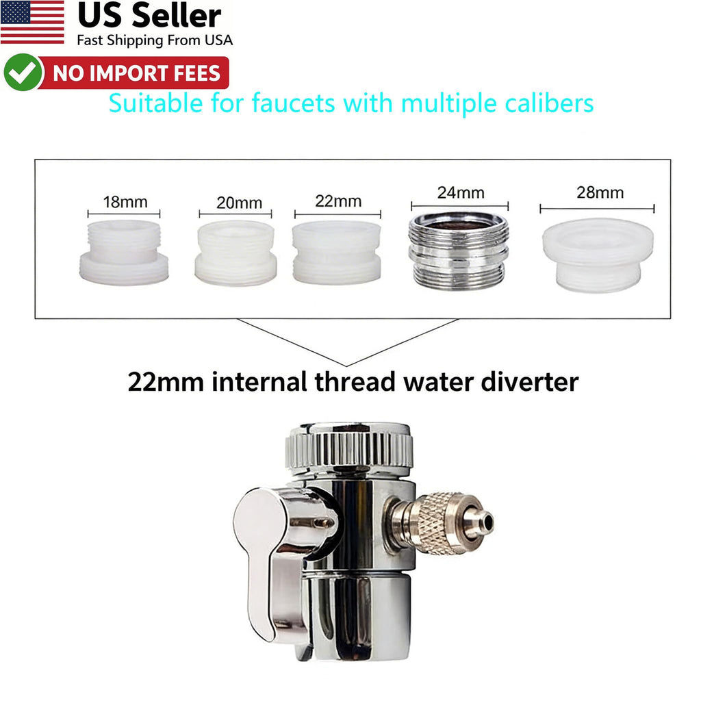 Water Dental Flosser with 5 Jet Tips for Faucet Shower Non-Electric Oral Care