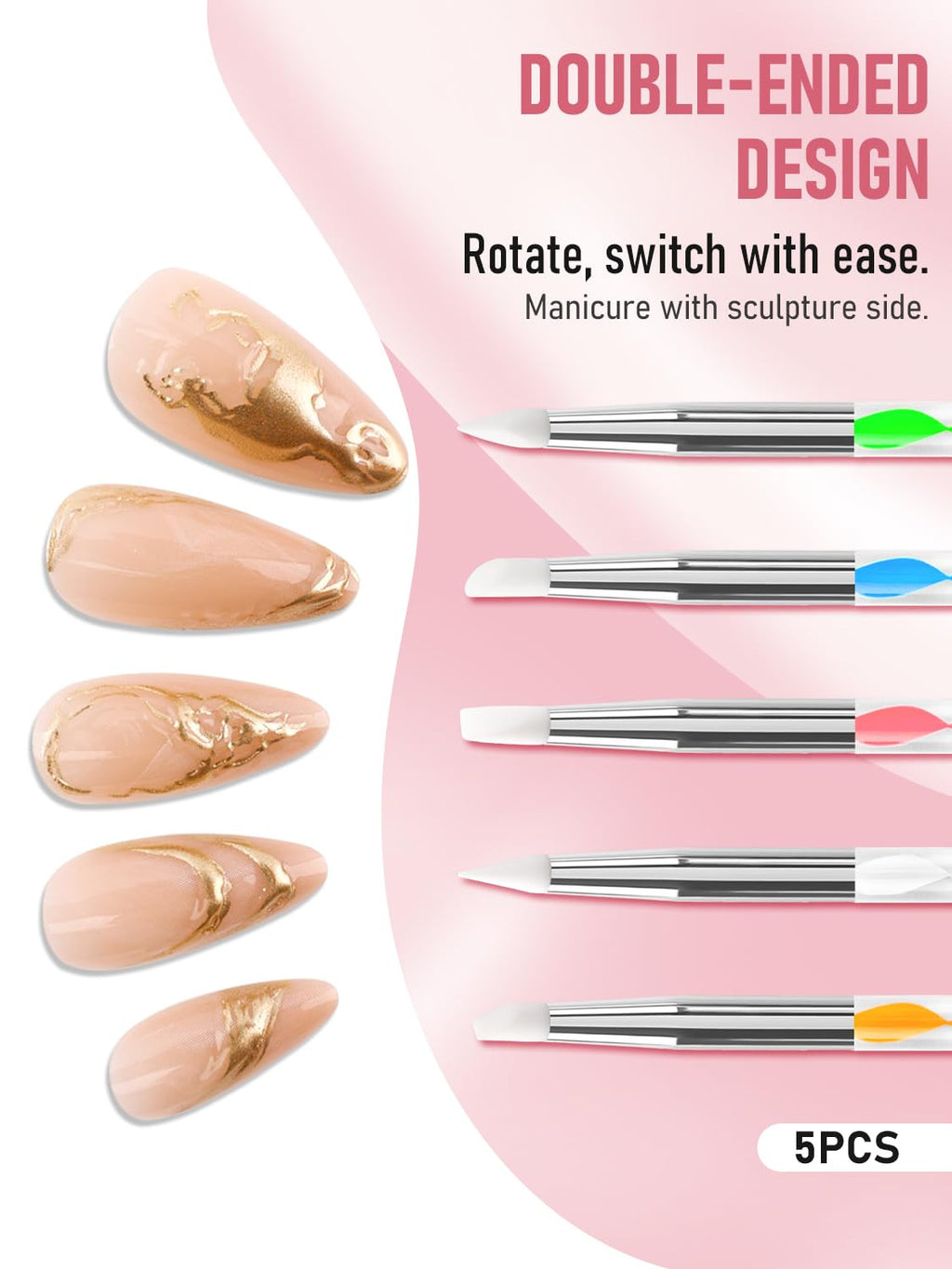 Professional 223-in-1 Nail Art Tool Set with Brushes, Sponges & Accessories