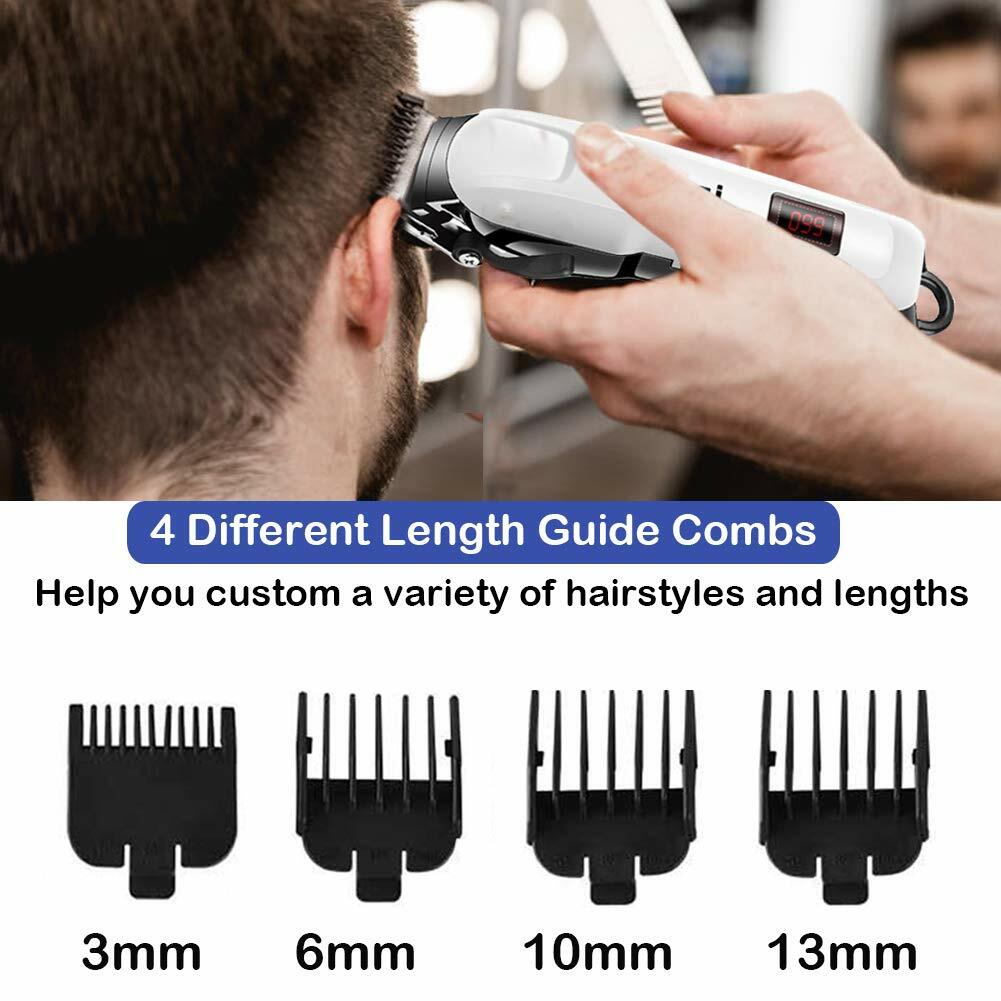 Rechargeable Hair Clippers Trimmer Kit for Men & Barber Salon Use