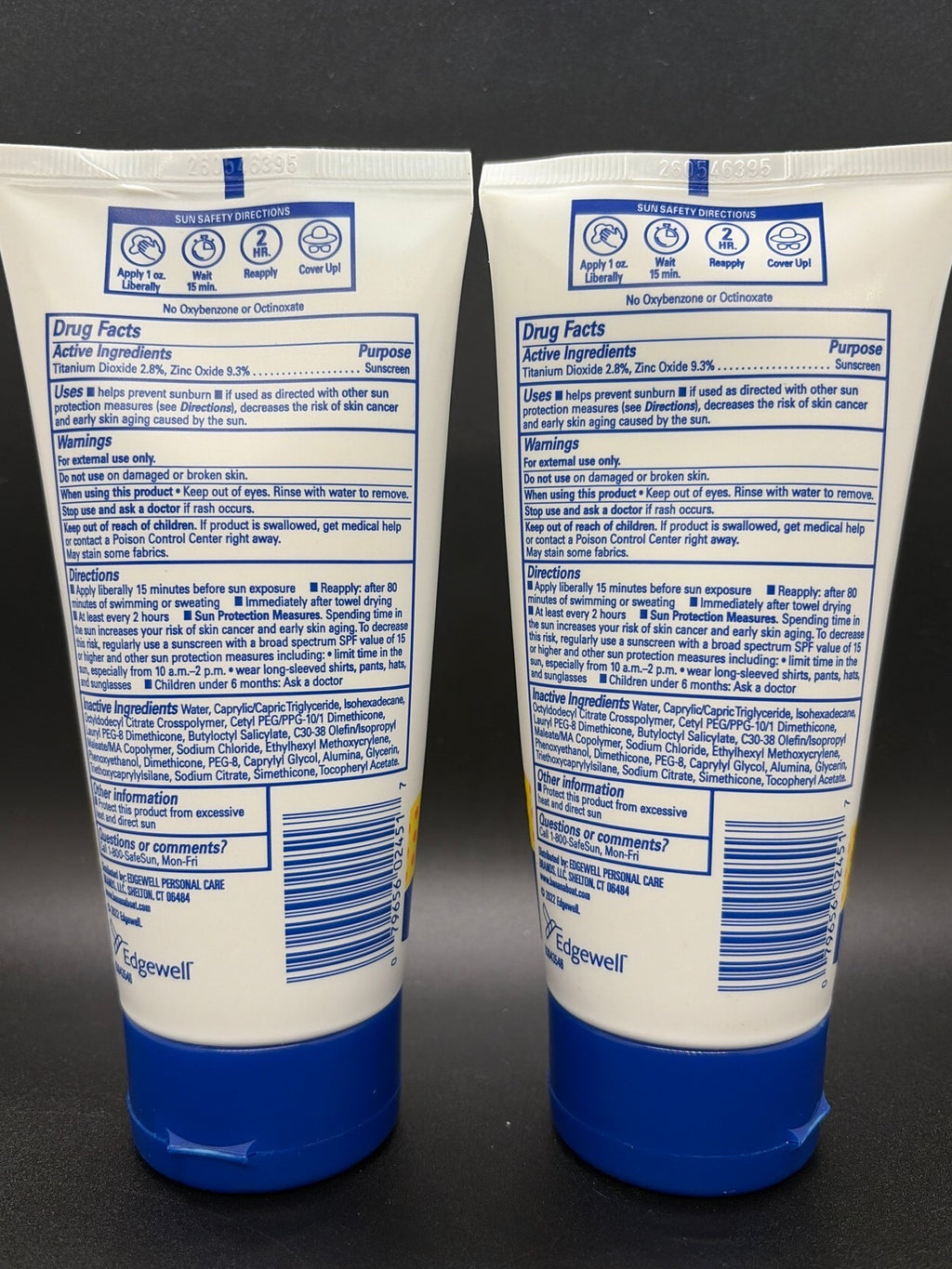 Kids Mineral Sunscreen Lotion SPF 50+ Broad Spectrum 2 Pack - Tear Free, Pediatrician Tested