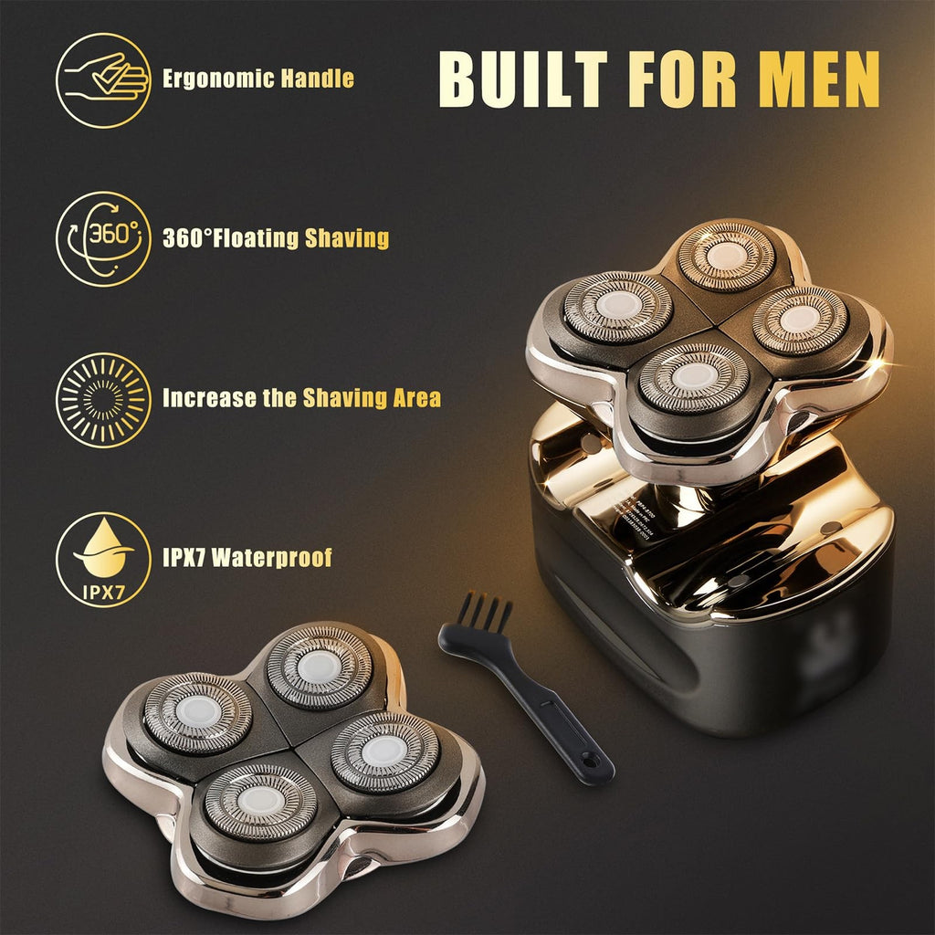 Replacement Razor Blades for Skull Shaver Pitbull Pro Forte 4 Head