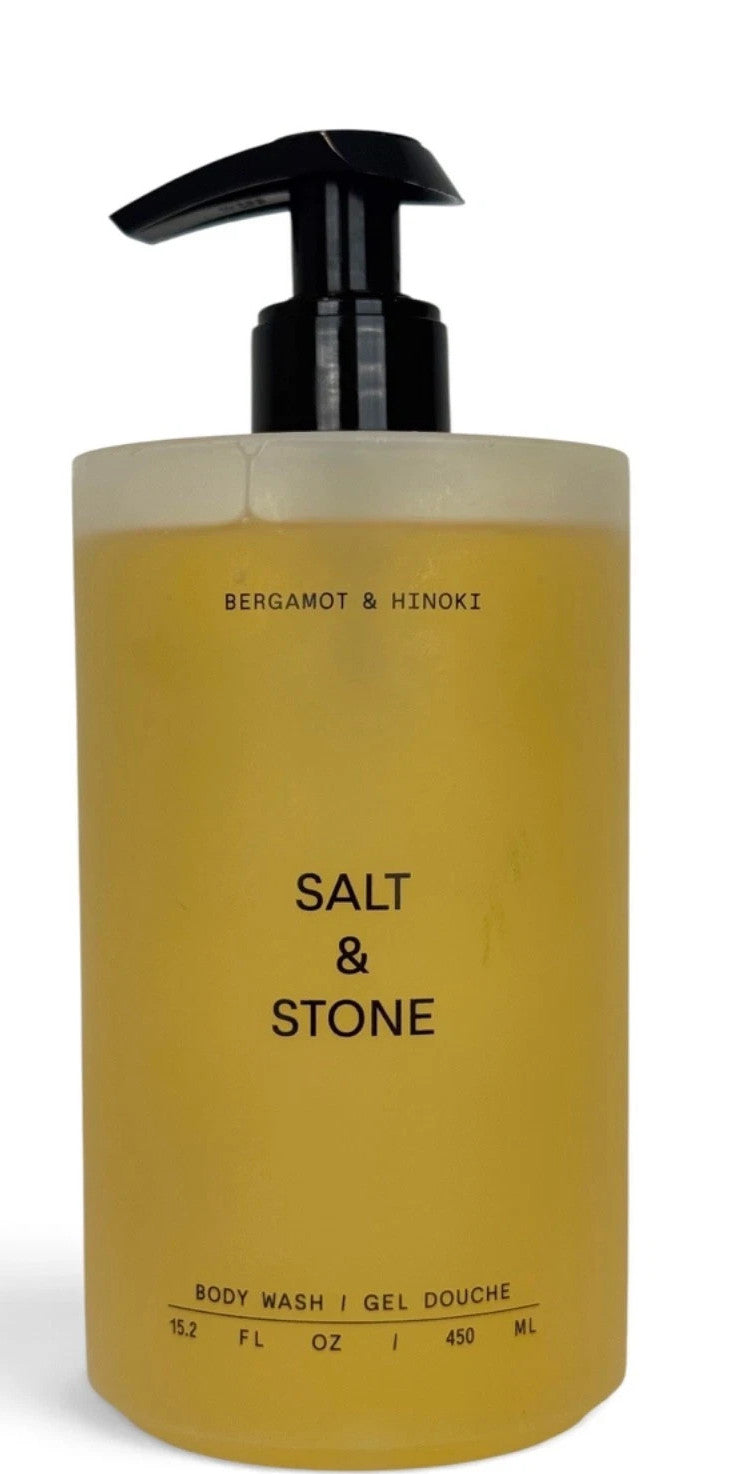 Salt & Stone Bergamot & Hinoki Body Wash - Hydrating Sulfate-Free 15.2oz