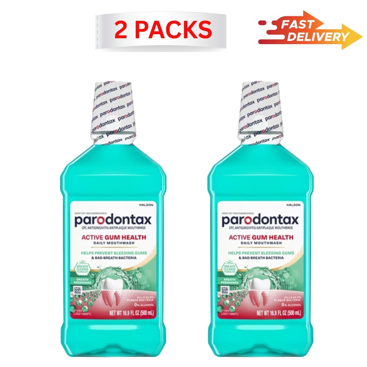 Gum Care Mouthwash - Antibacterial Plaque & Fresh Breath - 16.9 Oz