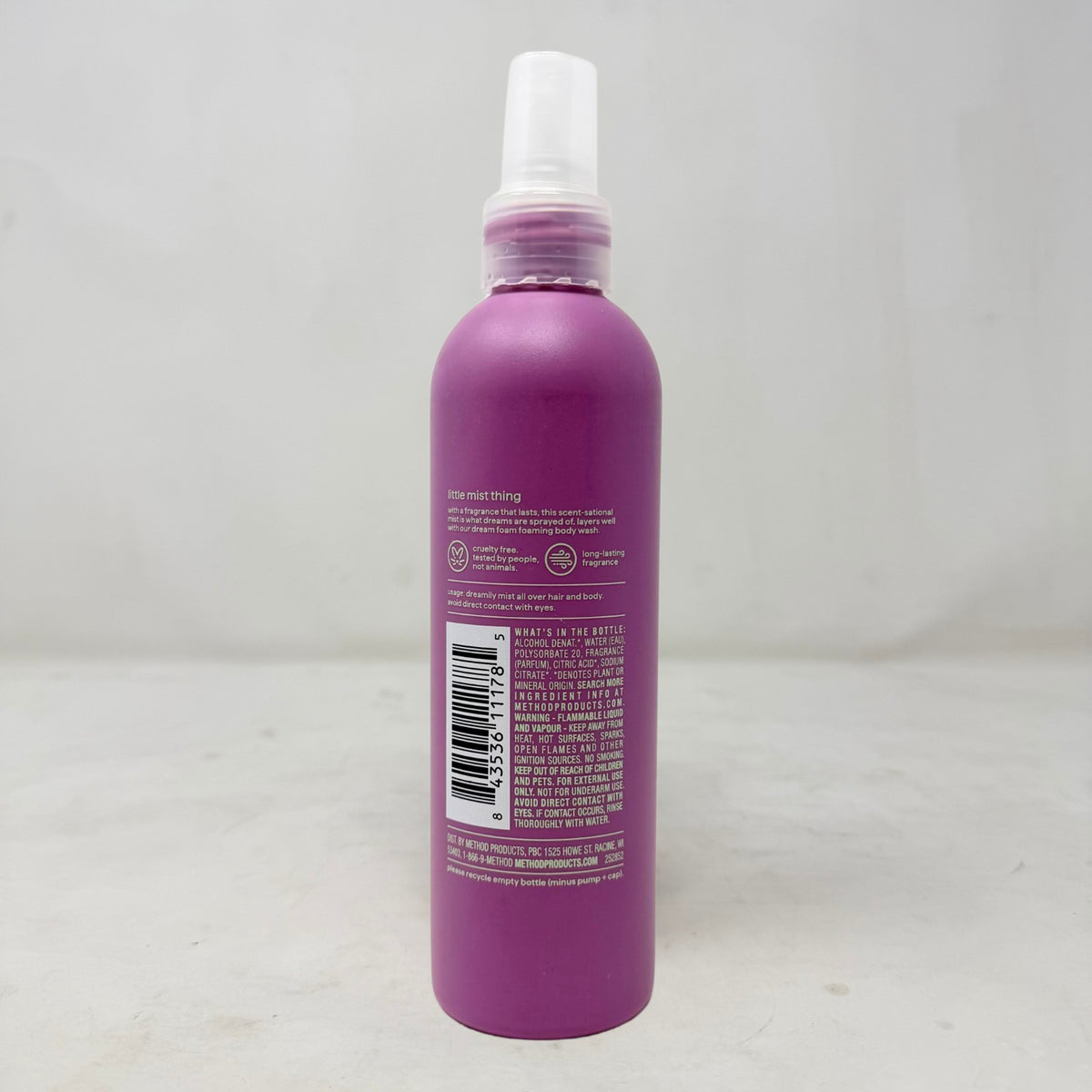 Method Body and Hair Mist Spray White Flower & Tuberose 8oz 2 Pack