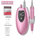 Rechargeable Electric Nail Drill Machine with High Speed 45000RPM Portable Manicure Pedicure Kit