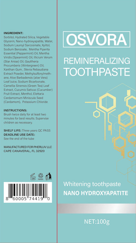 Remineralizing Fluoride-Free Toothpaste with Nano Hydroxyapatite - Natural Oral Care