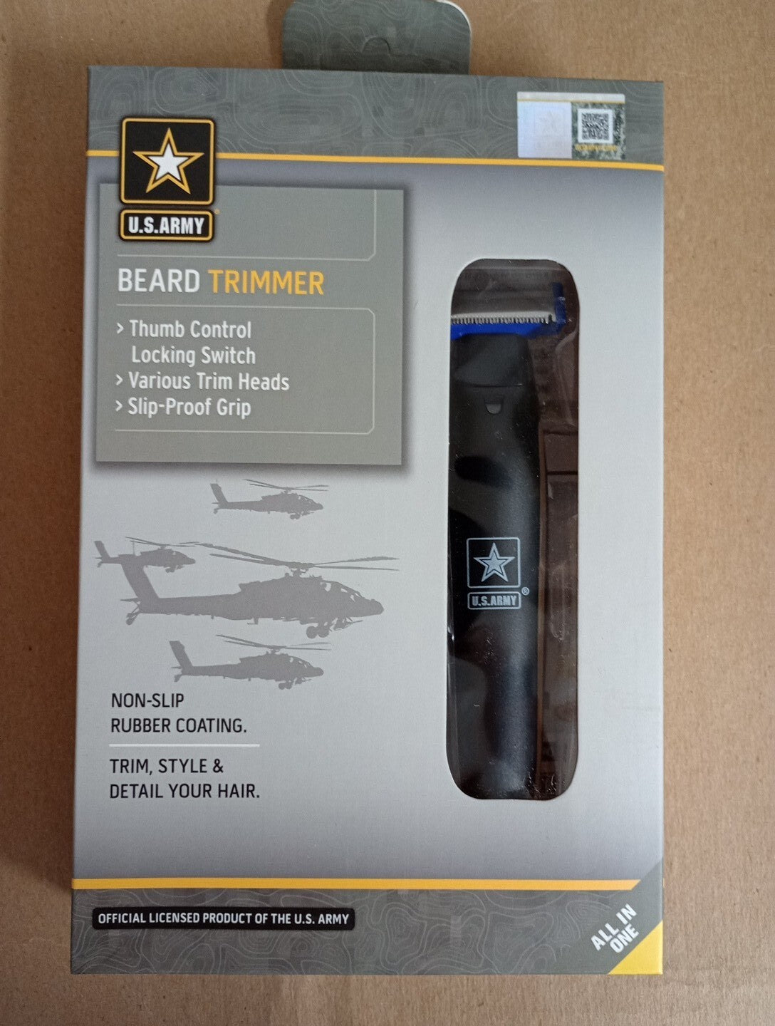 U.S. Army Official Licensed Rechargeable Beard Trimmer & Electric Shaver