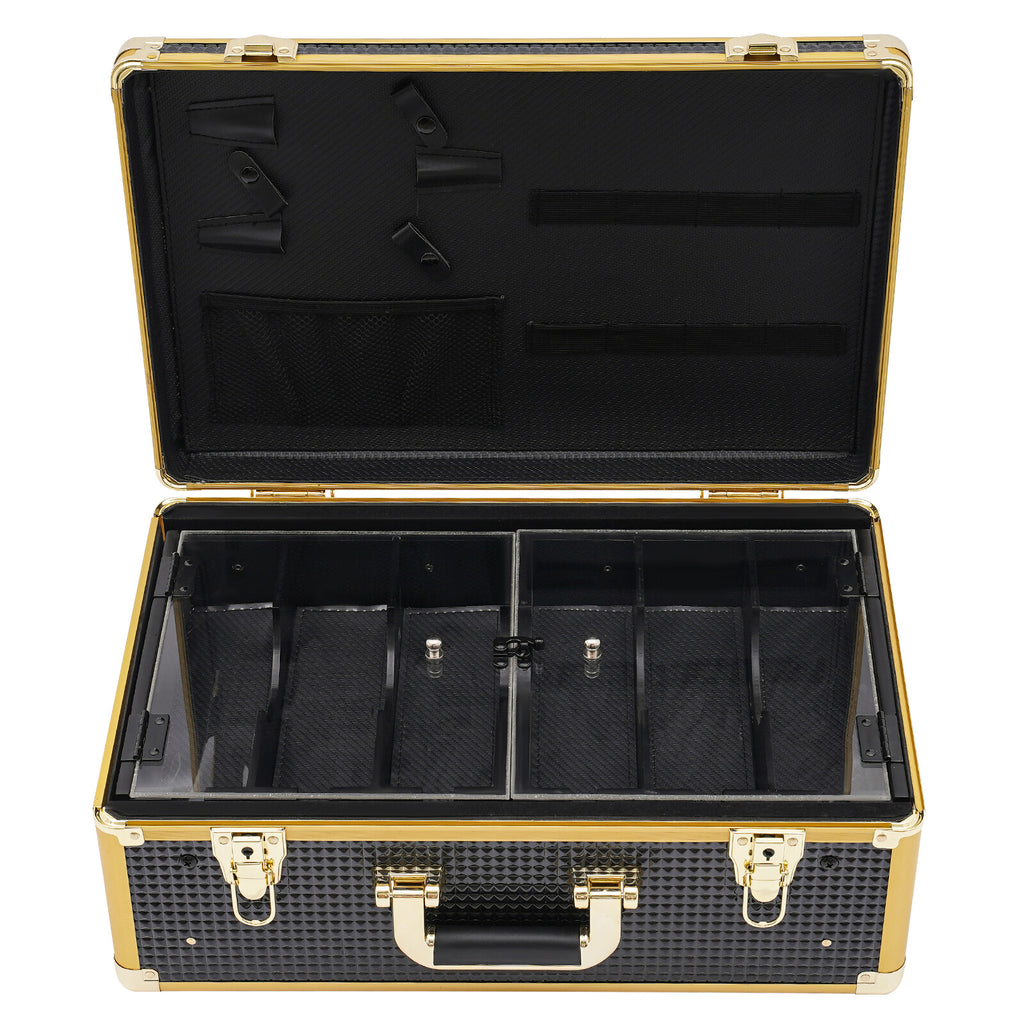 Professional Barber Tool Organizer Case with Locks & Keys