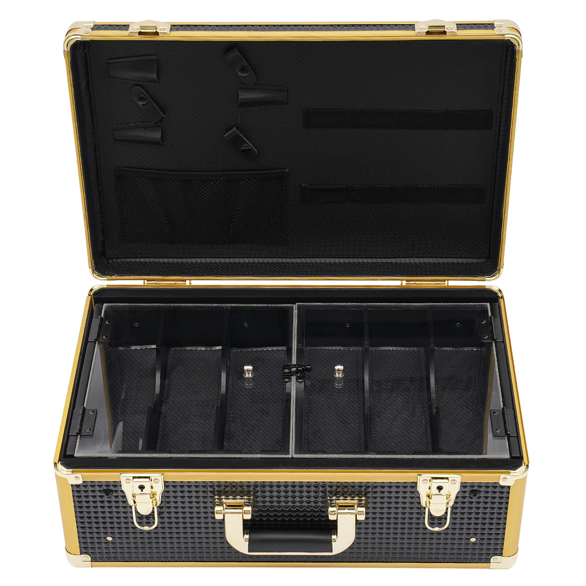 Professional Barber Tool Organizer Case with Locks & Keys