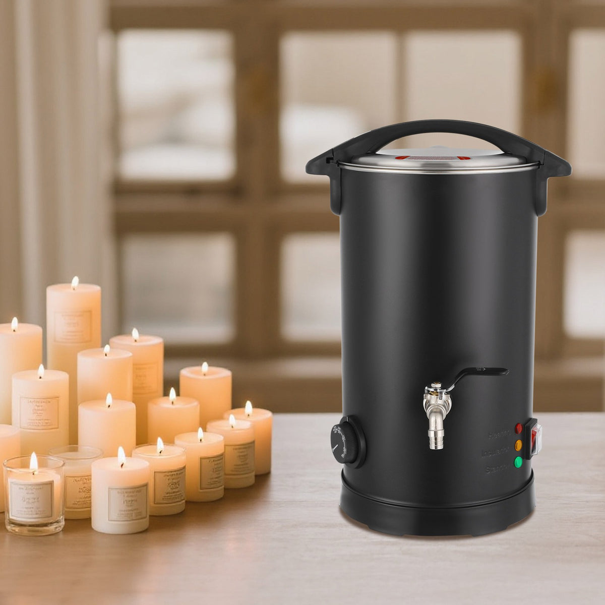 Electric Wax Melting Pot 5L, 1100W Tabletop Wax Warmer for Candles