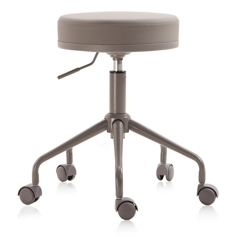 Medical Office Stool - Adjustable Seat, Padded Comfort, Water-Resistant PU Vinyl