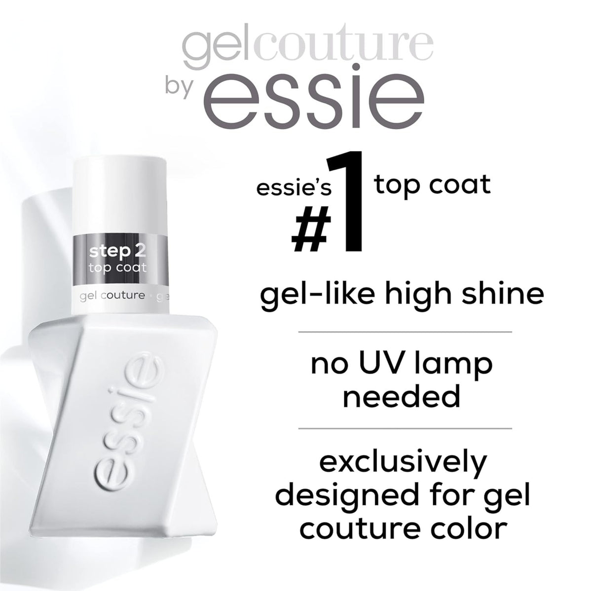Essie Gel Couture Nail Polish Kit - #138 Pre Show Jitter + Top Coat, 0.46 oz