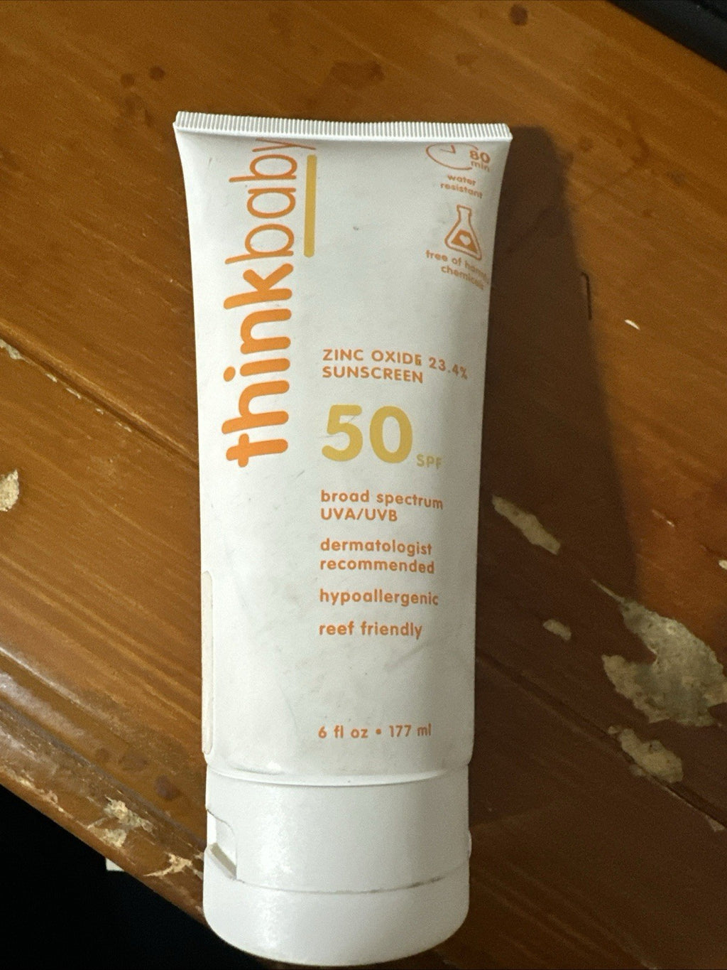 Broad Spectrum Zinc Oxide Sunscreen SPF 50 Reef Friendly 6oz