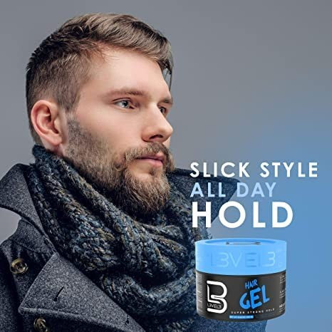 Super Strong Hold Clear Hair Gel - Flake-Free Styling 1 Fl Oz
