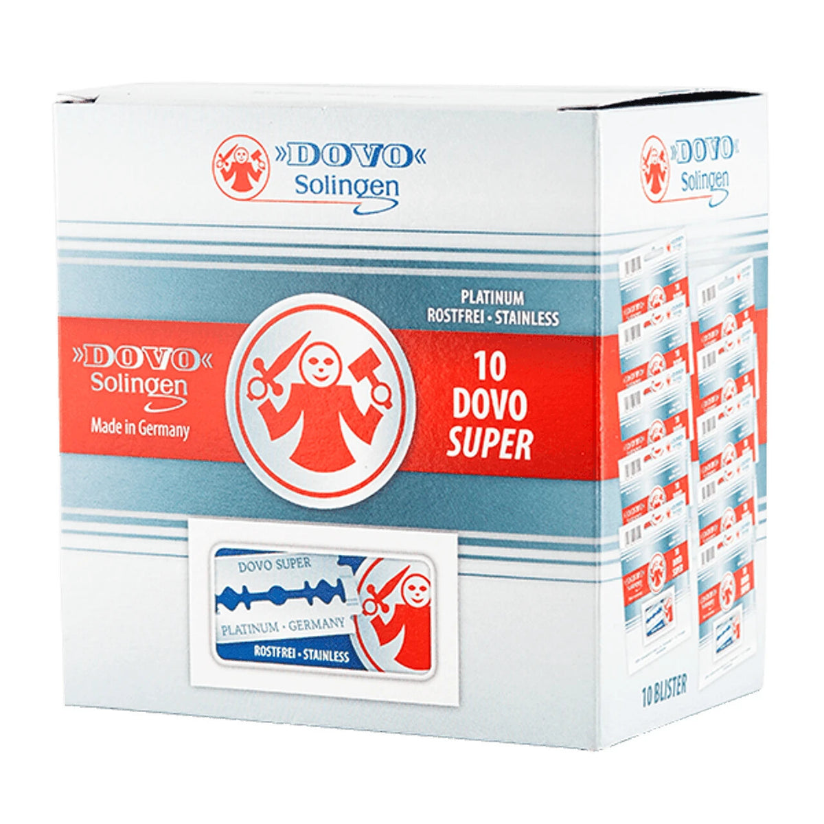 Double Edge Safety Razor Blades - 100 Pack, Made in Germany