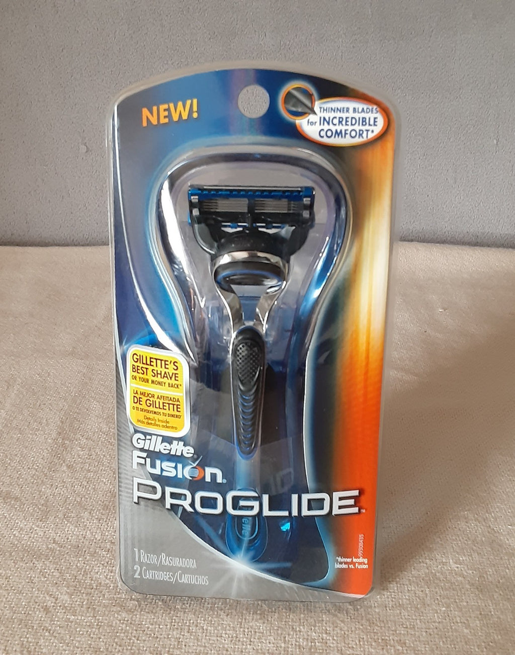 Gillette Fusion ProGlide Razor Set with 2 Blade Cartridges - Sealed