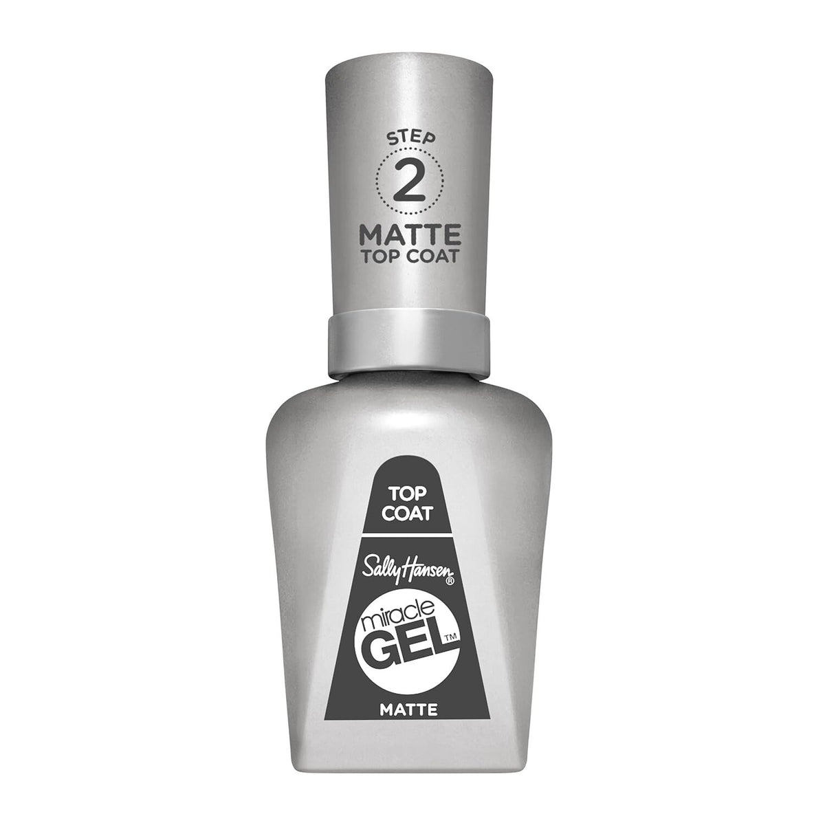 Matte Gel Top Coat for Nails - Long-Lasting, Chip-Resistant, 0.5 fl oz