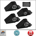 Extra Long Clipper Guard Set for Wahl Clippers 4-Piece Hair Guide Black