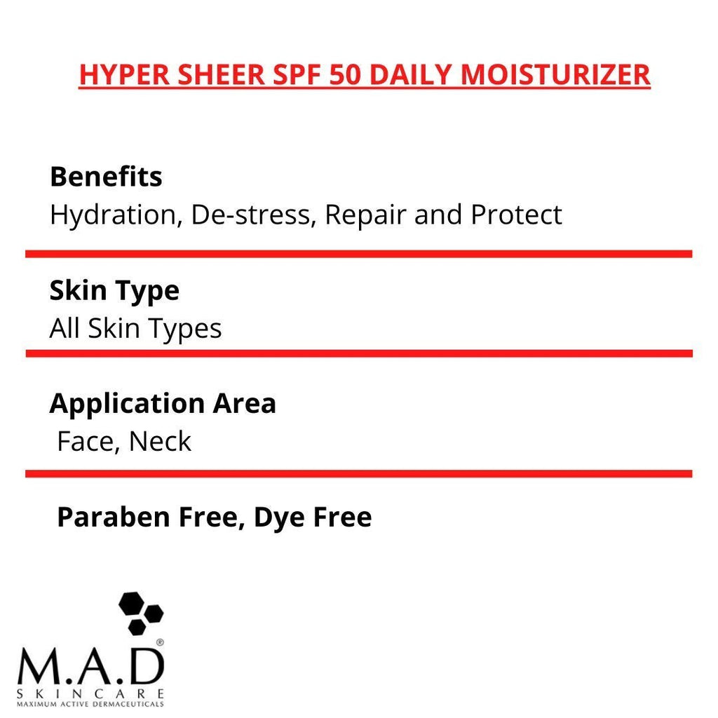 SPF 50 Matte Finish Daily Moisturizer for Oily Skin - Broad Spectrum Sun Protection