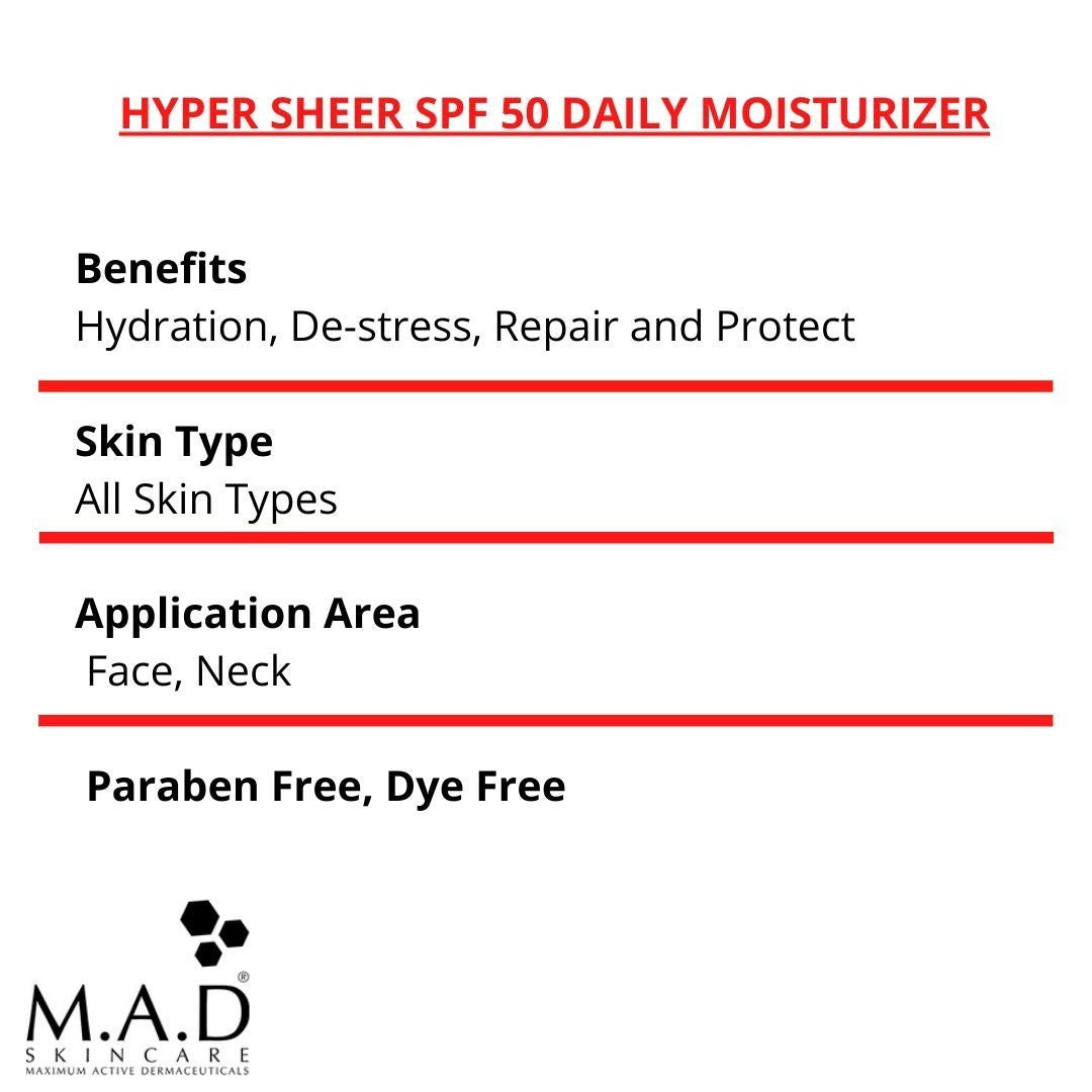 SPF 50 Matte Finish Daily Moisturizer for Oily Skin - Broad Spectrum Sun Protection