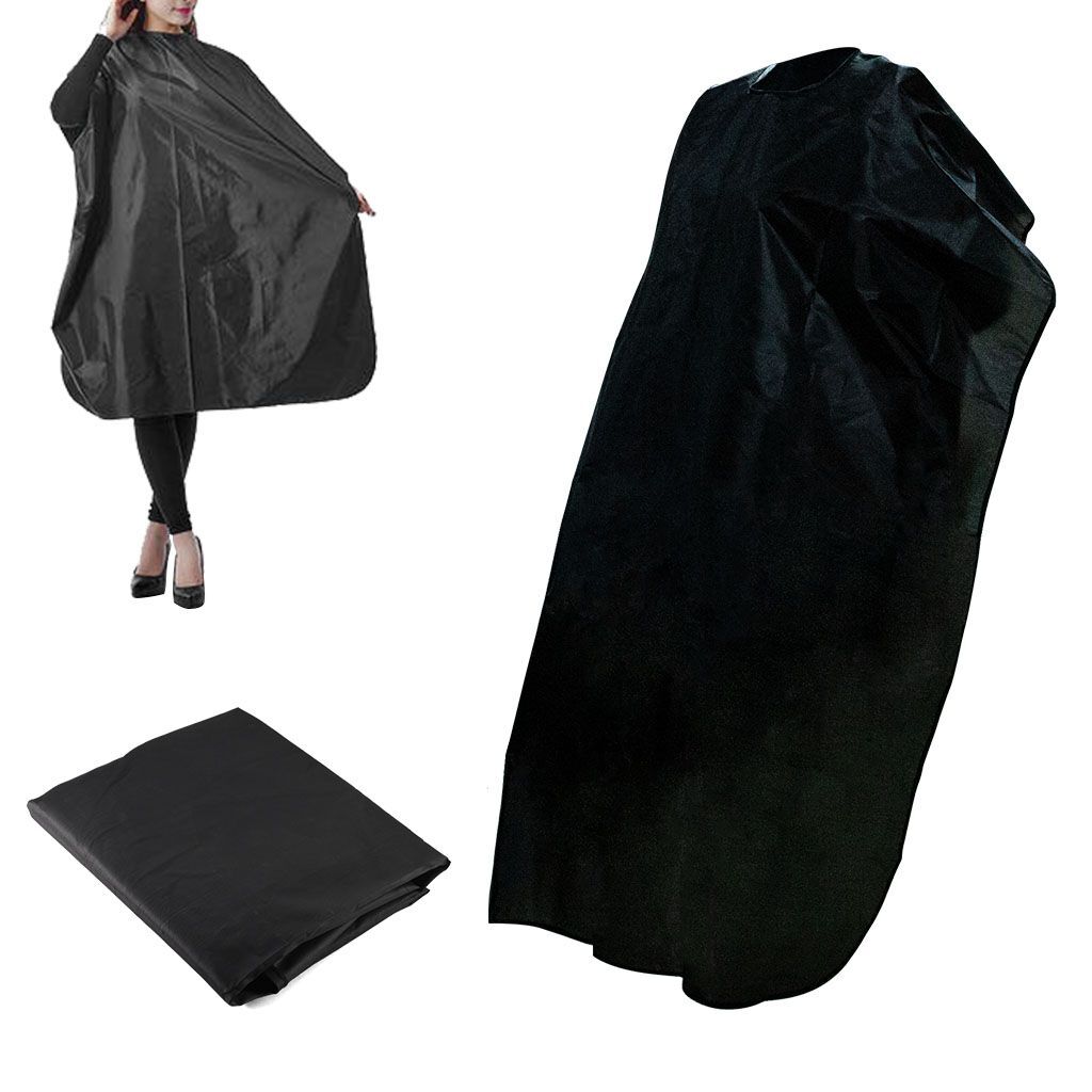 Hair Cutting Cape Salon Hairdresser Gown with Brush - Waterproof Nylon Apron