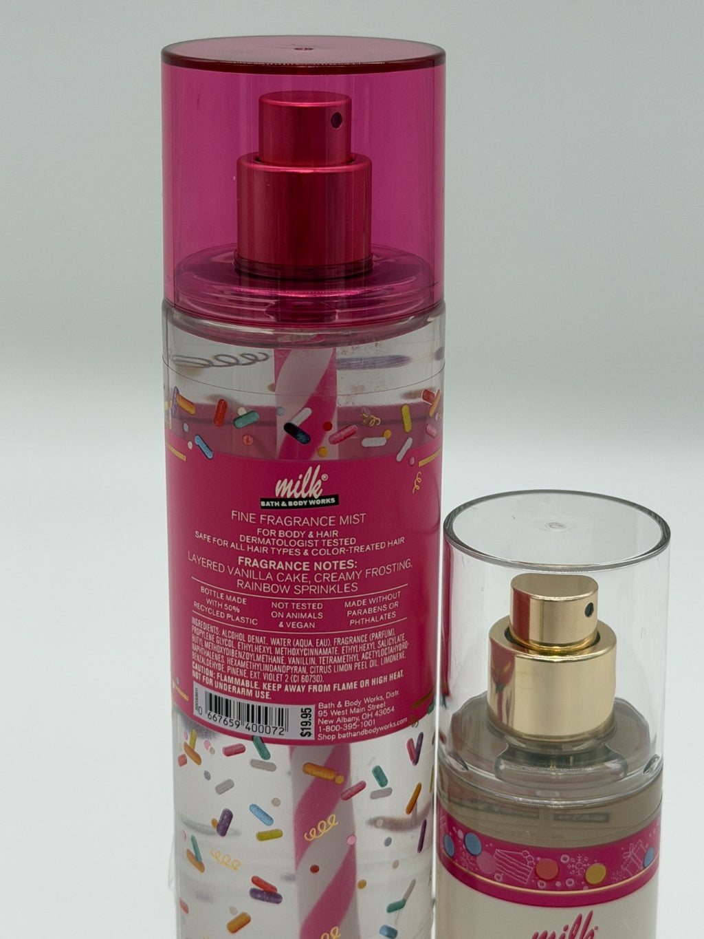 Fragrance Mist Set - Milk Bar Birthday Cake, 8 fl oz & 2.5 fl oz