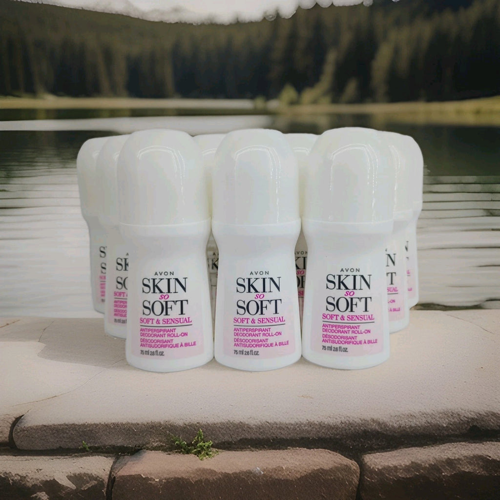 Set of 12 Women's Skin So Soft Roll-On Deodorants - Soft & Sensual Fragrance
